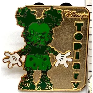 Disney Cast Lanyard Series Mickey Mouse Topiary Pin 2002 Authentic Trading Pin thumbnail 1