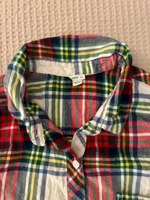 Aerie Plaid Multicolor Pajama Set thumbnail 4