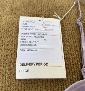 Free People Lavender Scarlette Bralette thumbnail 2