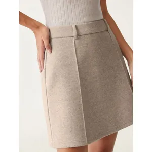 OGL Move CashSoft High Waisted A Line Mini Skirt Heather Oatmeal L NWT thumbnail 2