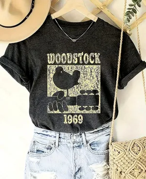 Retro Boho Concert Tee 1969 100% Cotton 6 thumbnail 1