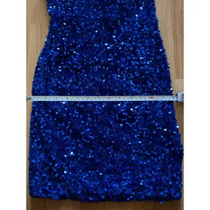 Lavetir Royal Blue Sequin One Shoulder Cutout Open Back Cocktail Dress NEW thumbnail 5