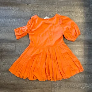 Davi & Dani Orange Dress thumbnail 3