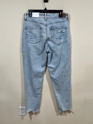 NWT American Eagle Stretch Mom Jean size 10 Long light wash 30W thumbnail 8