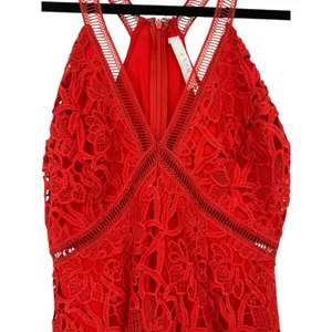 NWT ASTR the Label Lattice Inset Sleeveless Lace Fit & Flare Mini Dress Sz Small thumbnail 8