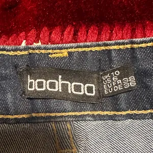 90s boohoo‎ flare jeans high rise dark wash size 6 thumbnail 3