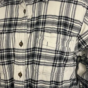 Carhartt Womens Black White Plaid Fleece Lined Shacket Jacket Barn Coat size L thumbnail 2