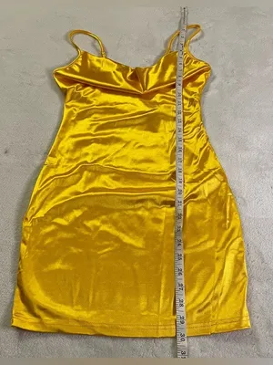NWT Satin Spaghetti Strap Cowl Neck Bodycon Dress size 4 thumbnail 5