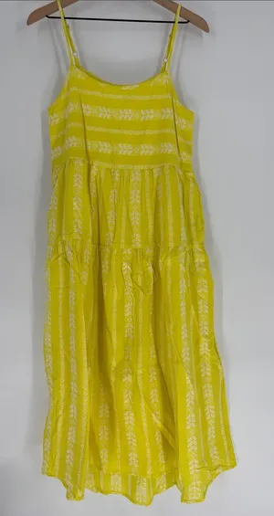 Carve Designs small yellow maxi dress thumbnail 1