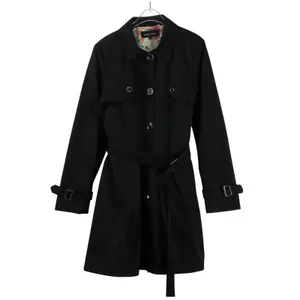 Black Rivet Black Belted Trench Coat Jacket XL Lightweight Jacket thumbnail 2