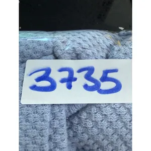We The Free Free People Light Blue Waffle Knit Oversized Pullover Top XL thumbnail 9