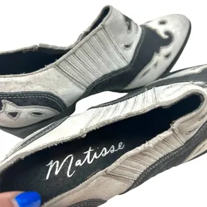 Matisse Steely Leather Ankle Boot White & Black‎ Size 8.5 thumbnail 9