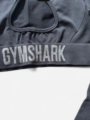 Gymshark Black Flex Sports Long Sleeve Crop Top Athletic Fitness Women’s Size M thumbnail 7