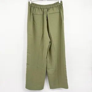 J.Crew Womens Olive Green Wide-Leg Jamie Pant Career Minimalist Trousers Size 10 thumbnail 8