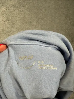 Aerie chill up Off-Shoulder Top medium blue thumbnail 9