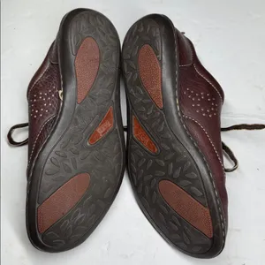 Born Women's Dark Brown Leather Derbys 7 38 walking oxfords comfortable casual thumbnail 10