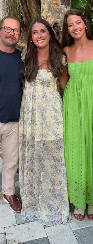Yellow floral dress thumbnail 1