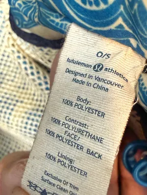 Lululemon Black Work It Out Duffel with Blue Floral Lining thumbnail 15
