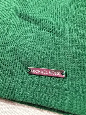 Michael Kors Soft Kelly green Cowl Neck Sweater size XL thumbnail 2