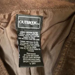 90s Western Boho Patchwork Genuine Leather Suede Brown Black Vest Ranch Rodeo Biker Vintage #Bohemian #Hippie #Indie Sleaze #Streetwear #Festival Grunge Sz M Measurement in pics thumbnail 2