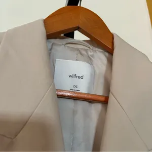 Aritzia Wilfred Toledo Blazer Double Breasted Sierra‎ Beige Career Size 2XS thumbnail 4