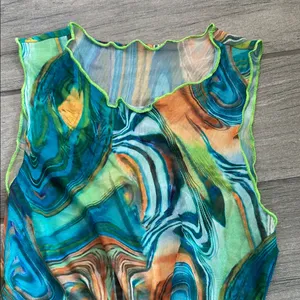 SHEIN Colorful Swirl Mini Dress thumbnail 3