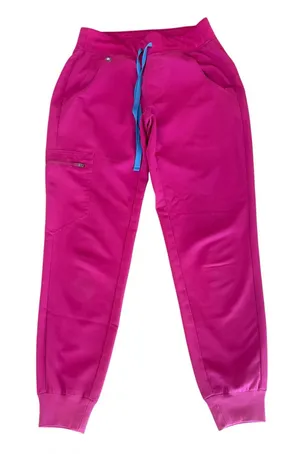 FIGS Zamora Joggers Scrub Bottoms Raspberry Sorbet Womens Size XXS Petite thumbnail 1