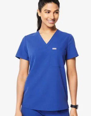 Figs FIONx Catarina One-Pocket Scrub Top Classic Fit V-Neck Blue Medical Sz XS thumbnail 1