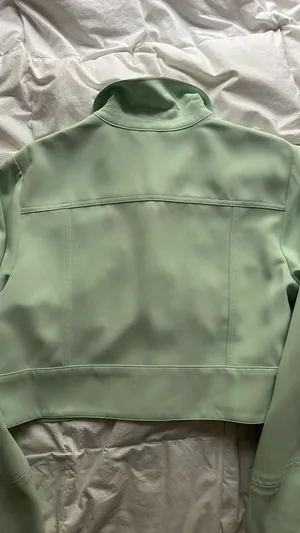 Marled Reunited Clothing Lime Green Button Up Jacket thumbnail 6