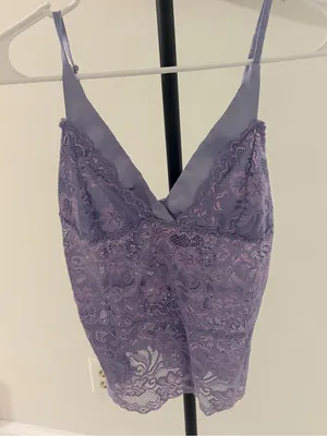 Forever 21 Lavender Lace Slip Cami thumbnail 2