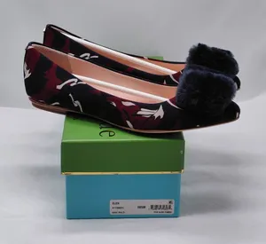 Kate Spade Womens Flats Size 8.5 Navy Quiet Luxury Whimsigoth Dark Romantic thumbnail 1