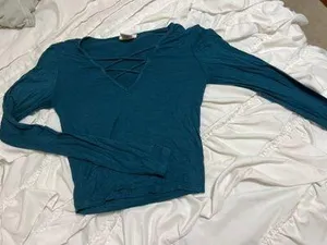 Long Sleeve Blue Size XS thumbnail 1