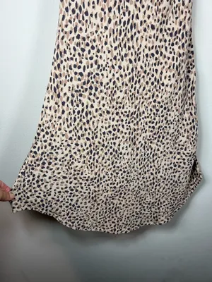 Abercrombie & Fitch Leopard Print Mini Slip Dress Brown Tan Lined Adjustable XS thumbnail 12