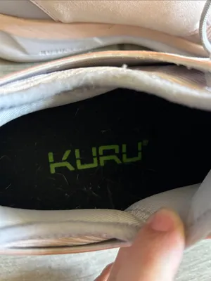 KURU Women's Pale Pink Knit Lace-Up Sneakers thumbnail 6