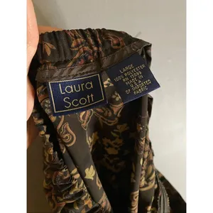 Laura Scott Vintage Paisley Print Thanksgiving A Line Straight Skirt Large thumbnail 6