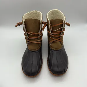 SEVEN7 HOLLIS Duck Boots. Light and dark brown Rain/Winter Boots. thumbnail 3