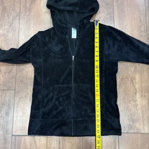 Patagonia Plush Synchilla Hoody Womens M Black Full Zip Fleece Jacket 20954 thumbnail 5