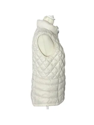 ZeroXposur Elena Quilted Vest with Pockets Full Zip White Size Small thumbnail 3