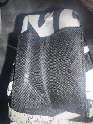 Zebra print organizer bag with handle and pocket thumbnail 4