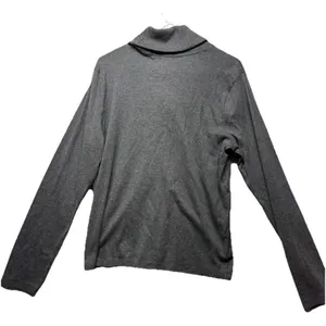 Lauren Ralph Lauren Gray Cotton Shawl Collar Toggle Button Sweater Womens Large thumbnail 5