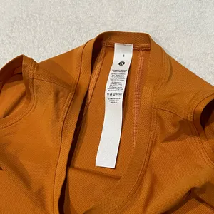 Lululemon Orange Muscle Love Crop Tank Tough thumbnail 4