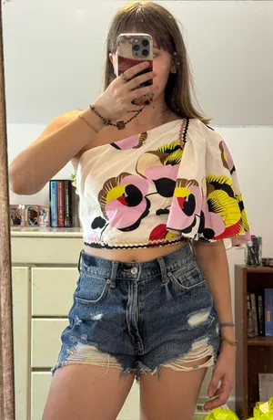 ZARA One-Shoulder Top thumbnail 1