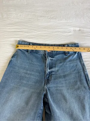 H&M Wide-Leg High-Rise Jeans in‎ Blue Wash thumbnail 4