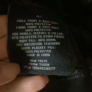 - Black puffer style London Fog jacket size lg thumbnail 3