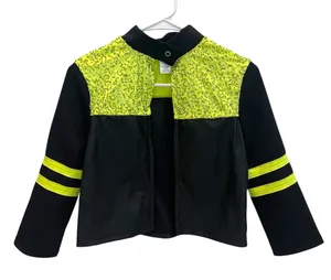 Weissman Adult M Forever 15484 Cropped Moto Jacket Dance Costume Hip Hop thumbnail 1