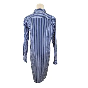 Polo Ralph Lauren Striped Poplin Shirt Dress Menswear-inspired Women's S PREP thumbnail 4