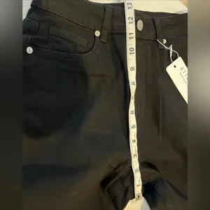 NEW Etello Black Straight Leg Women's Jeans size 8 thumbnail 10