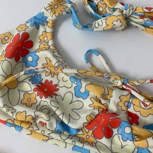 Aurelle Swim Capri Blue Floral Bikini Yellow thumbnail 8