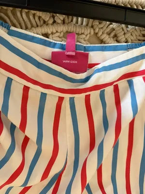 Mattel Red, Light Blue & White Striped shorts. thumbnail 6