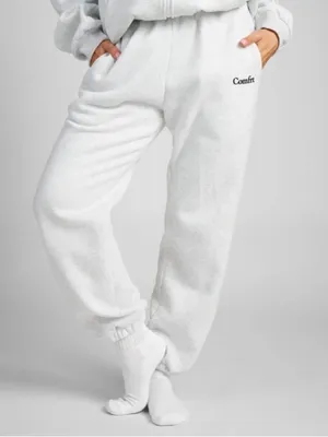 Comfrt Cloud Heather Gray Sweatpants Joggers Embroidered Logo Women Size 3X Plus thumbnail 4